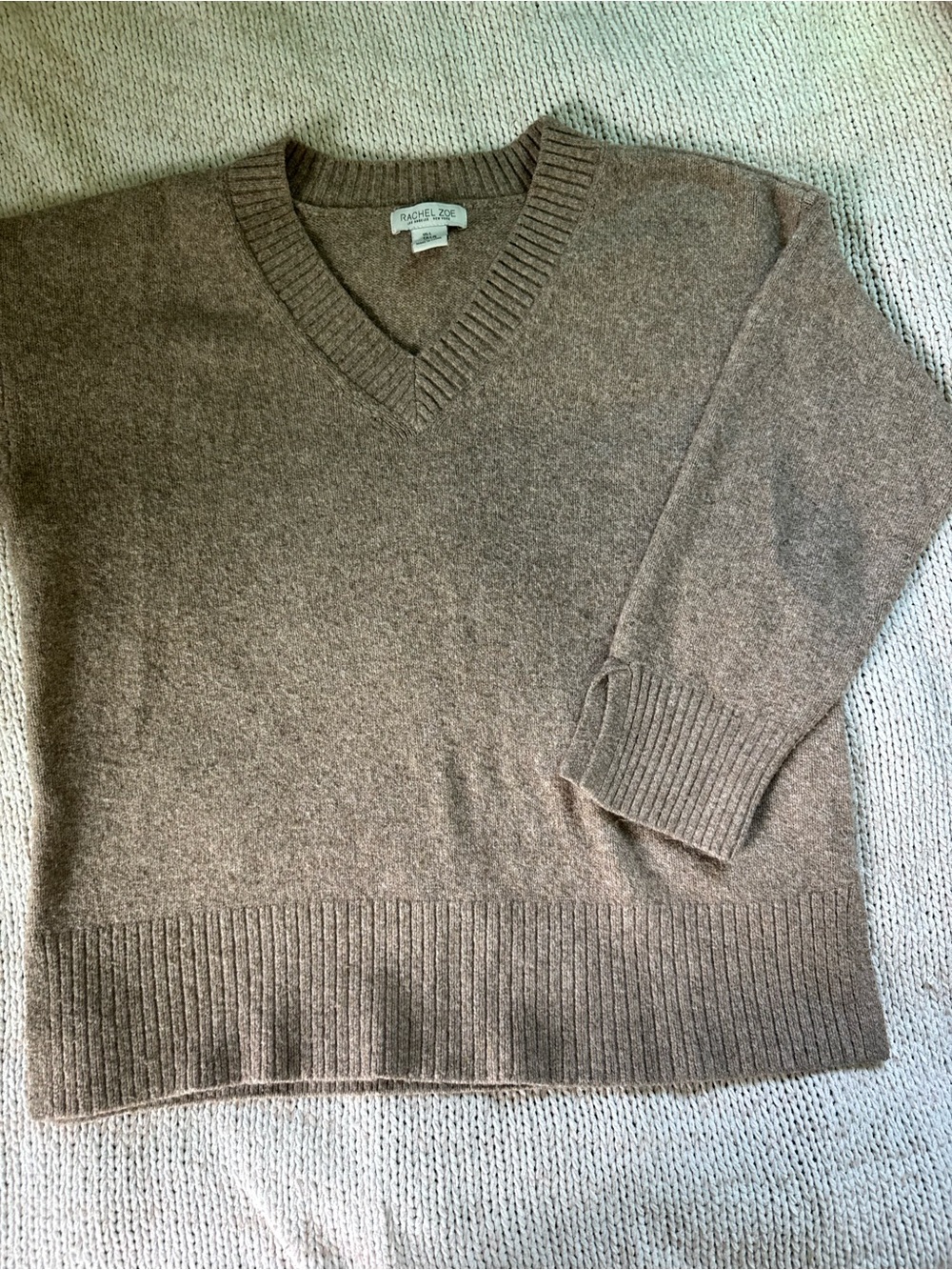 Rachel Zoe V-Neck Wool Blend Sweater